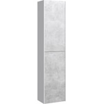 Пенал подвесной Aqwella 5 Stars Mobi 35 см MOB0535W/MOB0735BS, белый/бетон светлый - фото 