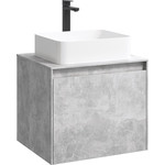 Зеркало-шкаф Aqwella 5 Stars Mobi 60 см MOB0406/MOB0717BS, бетон светлый - фото 2