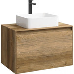 Тумба подвесная со столешницей Aqwella 5 Stars Mobi 80 см MOB0108DB/MOB0708DB, дуб балтийский - фото 