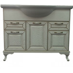 Зеркало Стиль Пандора 80 см, белое золото - фото 2