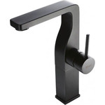 Смеситель для раковины высокий Bravat Arc F16061K-A2-ENG, черный, Цвет производителя: чёрный - фото 