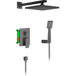 Душевая дверь Radaway Nes 8 Black DWS 110 см 10078110-54-01R (стекло 8 мм), черный/прозрачное - фото 2