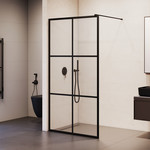 Душевая перегородка RGW WA-11B 120х200 см 32101112-84 с кронштейном в комплекте, черный/прозрачное - фото 