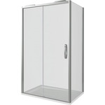 Душевое ограждение Bas Antares WTW+SP C-CH 130х100 см (стекло 8 мм) хром/прозрачное - фото 
