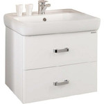 Тумба подвесная с раковиной Акватон Америна 60 см 1A1354K1AM010, белый - фото 