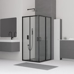 Душевое ограждение RGW CL-34B 100х100 см 32093400-14, черный/прозрачное - фото 