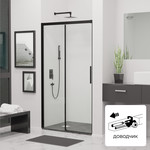 Душевая дверь RGW LE-12B 150 см 34121215-14, черный/прозрачное - фото 