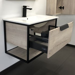 Зеркало-шкаф Comforty Бонн 75 см, дуб дымчатый - фото 2