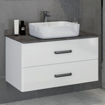 Тумба подвесная с раковиной Comforty Амстердам 95 см, белый - фото 