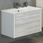 Пенал подвесной Comforty Женева 35 см, дуб белый - фото 4