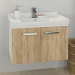 Зеркало-шкаф Comforty Рига 70 см, дуб сонома - фото 2