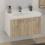 Зеркало-шкаф Comforty Рига 80 см, дуб сонома - фото 2