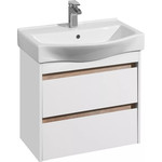 Зеркало-шкаф Акватон Нортон 65 см 1A249102NT010, белый - фото 2