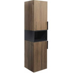 Тумба подвесная с раковиной Comforty Штутгарт 60 см (раковина 9111), дуб тёмно-коричневый - фото 3