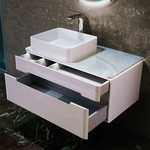 Пенал подвесной Jorno Shine 33 см Shi.04.125/P/W, белый - фото 2