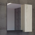 Зеркало-шкаф Comforty Бонн 75 см, дуб дымчатый - фото 