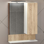 Тумба подвесная с раковиной Comforty Рига 60 см, дуб сонома - фото 2