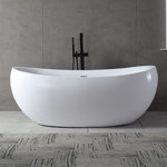 Ванна отдельностоящая Abber AB9236 170x80 см - фото 