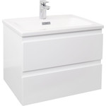 Тумба подвесная с раковиной Jacob Delafon Madeleine 60 см EB2052-J5, белый глянцевый - фото 