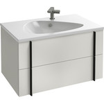 Тумба подвесная с раковиной Jacob Delafon Nouvelle Vague 80 см EB3030-G1C, белый лак - фото 