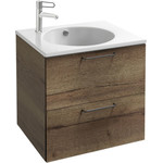 Тумба подвесная с раковиной Jacob Delafon Odeon Rive Gauche 60 см EB2520-R9-E52, дуб табак - фото 