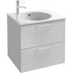 Тумба подвесная с раковиной Jacob Delafon Odeon Rive Gauche 60 см EB2520-R5-N18, белый - фото 