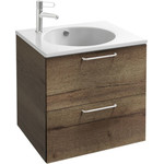 Тумба подвесная с раковиной Jacob Delafon Odeon Rive Gauche 60 см EB2520-R5-E52, дуб табак - фото 