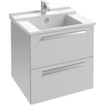 Тумба подвесная с раковиной Jacob Delafon Struktura 57 см EB1276-N18, белый - фото 