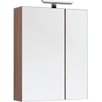 Тумба подвесная с раковиной Aquanet Нью-Йорк 70 см 203946, орех - фото 2