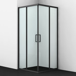 Душевое ограждение WasserKraft Dill 90х90 см 61S03, чёрный/прозрачное - фото 