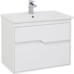 Тумба подвесная с раковиной Aquanet Модена 75 см 198486, белый - фото 