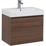 Тумба подвесная с раковиной Aquanet Нью-Йорк 70 см 203946, орех - фото 