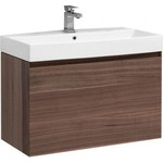 Пенал подвесной Aquanet Нью-Йорк 35 см 203956, орех - фото 6