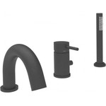 Смеситель для ванны Paffoni Light LIG047NO, чёрный матовый - фото 