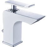 Смеситель для раковины Lemark Contest LM5806CW, хром/белый - фото 