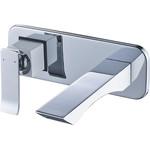 Смеситель для раковины настенный Lemark Contest LM5826CW, хром/белый - фото 