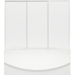 Торцевая шторка для ванны Bas Ахин/Индика/Ямайка 800х1450 мм, белый/матовое (пластик) - фото 3