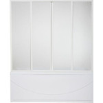 Торцевая шторка для ванны Bas Ахин/Индика/Ямайка 800х1450 мм, белый/матовое (пластик) - фото 2