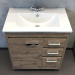 Пенал напольный Comforty Марио 40 см, дуб тёмный - фото 4