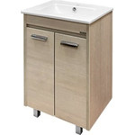 Тумба напольная с раковиной Comforty Марио 60 см, сосна лоредо - фото 