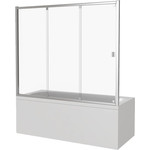 Шторка для ванны Bas Screen WTW-150-C-CH 1500х1400 мм, хром/прозрачное - фото 