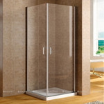 Душевое ограждение Aquanet Cinetic AE12-N-80H190U-CT+AE12-N-90H190U-CT 80х90 см, хром/прозрачное - фото 