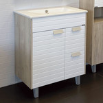 Пенал подвесной Comforty Клеон 40 см, дуб дымчатый - фото 2