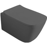 Биде подвесное ArtCeram A16 ASB001 17 00, чёрный матовый - фото 2