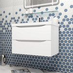 Пенал подвесной Opadiris Элеганс 30 см R, белый матовый - фото 2