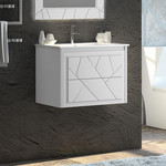 Пенал подвесной Opadiris Луиджи 35 см, универсальный, белый матовый - фото 2