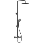 Душевая стойка с термостатом Cersanit Brasko Black А63112, черный - фото 