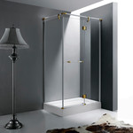 Душевое ограждение RGW VI-41 120x80 см 02044182-18 (стекло 8 мм), белый/золото/прозрачное - фото 