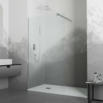 Душевая перегородка RGW WA-001 120x195 см 351000112-11 (стекло 10 мм) с кронштейном в комплекте, хром/прозрачное - фото 