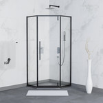 Душевое ограждение RGW SV-81B 100х100 см 32328100-14, черный/прозрачное - фото 